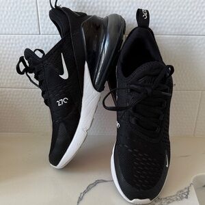 Nike Kids Black and White Air Max 270 Sneakers